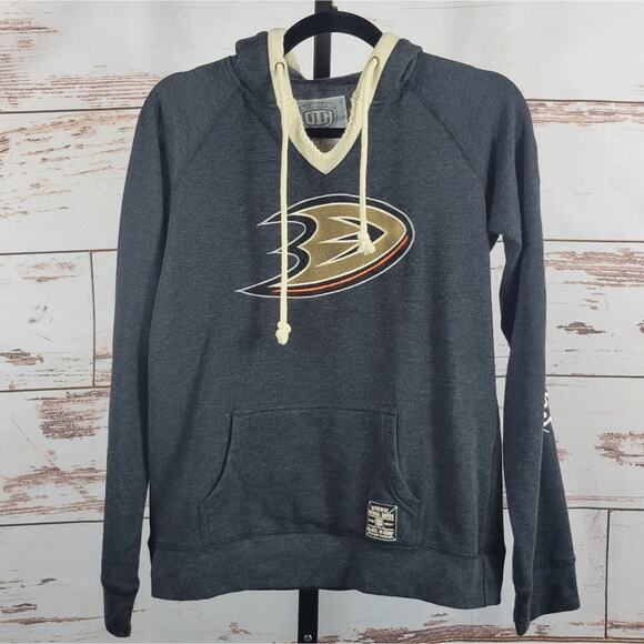Old Time Hockey Anaheim Ducks NHL Hoodie Sweatshirt Womens Size Small - Picture 1 of 8